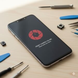 Ilustrasi kamera depan HP Xiaomi yang tidak berfungsi