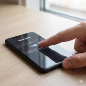 Ilustrasi menu Bluetooth HP yang gagal dinyalakan