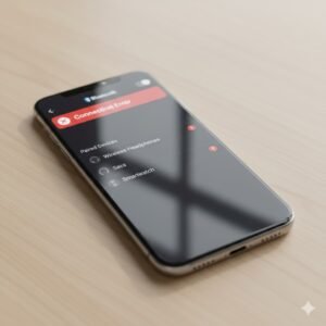 Ilustrasi notifikasi gagal koneksi Bluetooth di ponsel