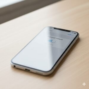 Ilustrasi pengaturan hotspot di ponsel yang siap digunakan untuk berbagi koneksi internet