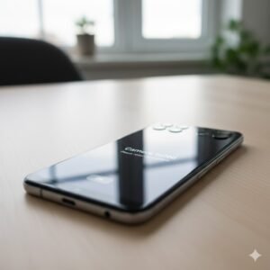 Ilustrasi ponsel Asus yang menampilkan pesan error saat kamera gagal dibuka