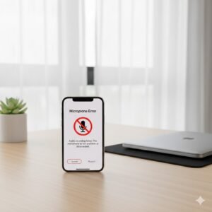 Ilustrasi iPhone tidak bisa merekam suara karena mikrofon tidak berfungsi