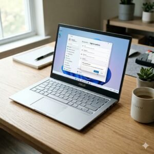 Ilustrasi pengaturan Windows 11 untuk menonaktifkan password login laptop