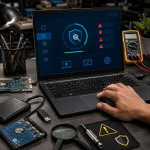 cara membersihkan virus di laptop
