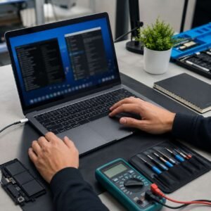 cek baterai laptop CMD